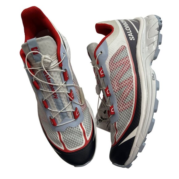 Salomon MadHappy XT-6 FT Sneakers in Nimbus Cloud Fiery Red Kentucky Blue - Picture 1 of 10